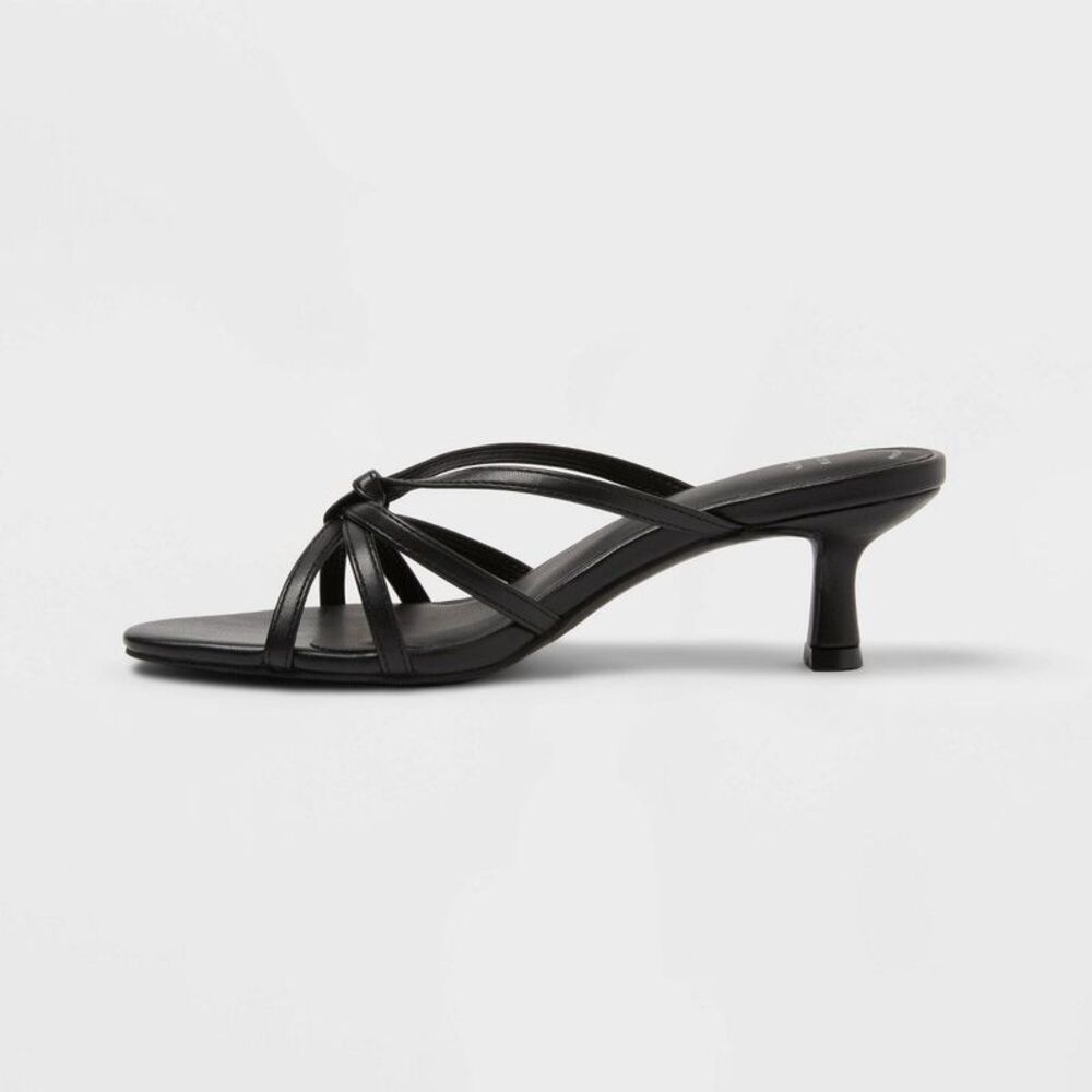 A New Day - Women’s Cornelia Heels with Memory Foam Insole - A Black - Picture 2 of 4